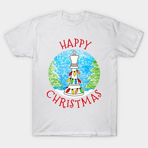 Christmas Chess Player King Xmas 2022 T-Shirt by doodlerob